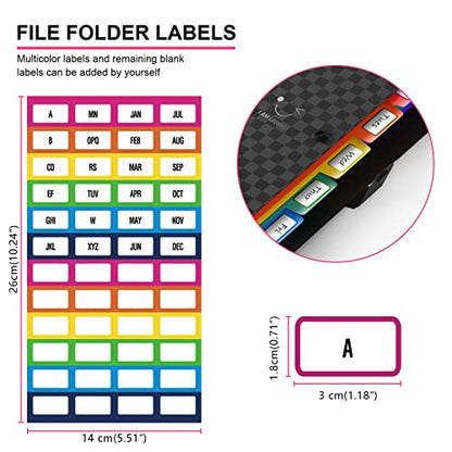 ThinkTex Expanding File Folder,7-Pocket Updated with Nice Grid Pattern Accordion Document Organizers Holder with Snap Closure Expandable A4 File for School Company Office
